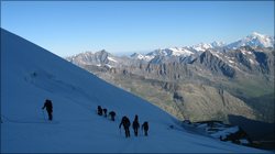 Training near Mt Blanc, Chamonix
