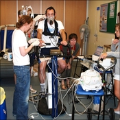 Dr Mark Edsell participating in the Oxygen extraction study