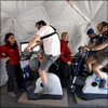 Lode excersise bikes in DRASH tent