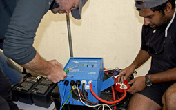 Wiring up the power invertors