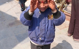 Nepalese boy in Durbar Square