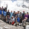 Trek L arriving at base camp