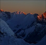 Sunset over Cho Oyu from 3
