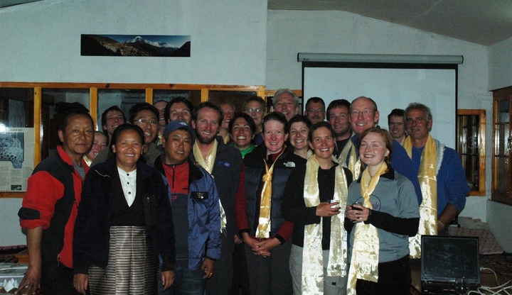 Namche youth group with CXE team members
