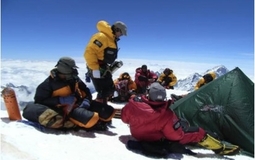 blood gas being taken 8400m