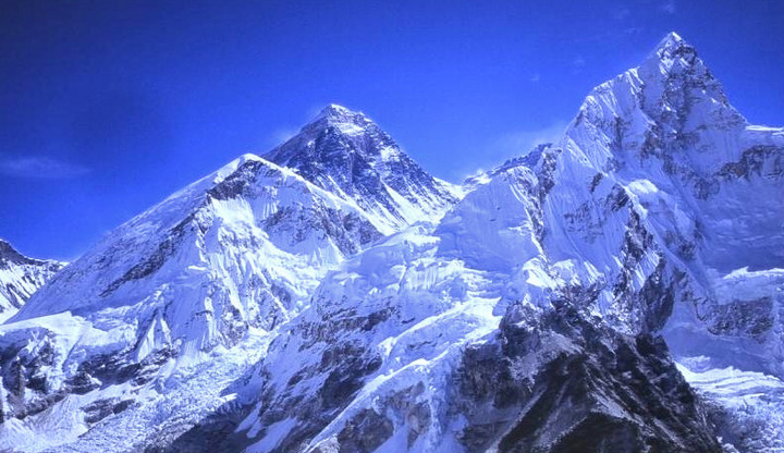 L-R Nuptse, Everest and Lhotse