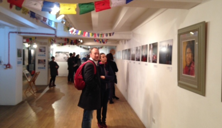 Visitors to the exhibition
